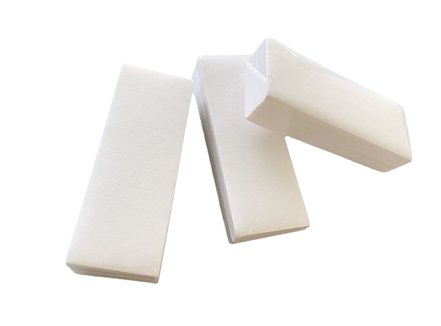 Pre-cut waxing strips for salon use