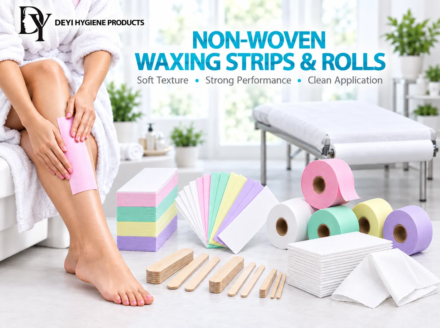 Waxing strips product display